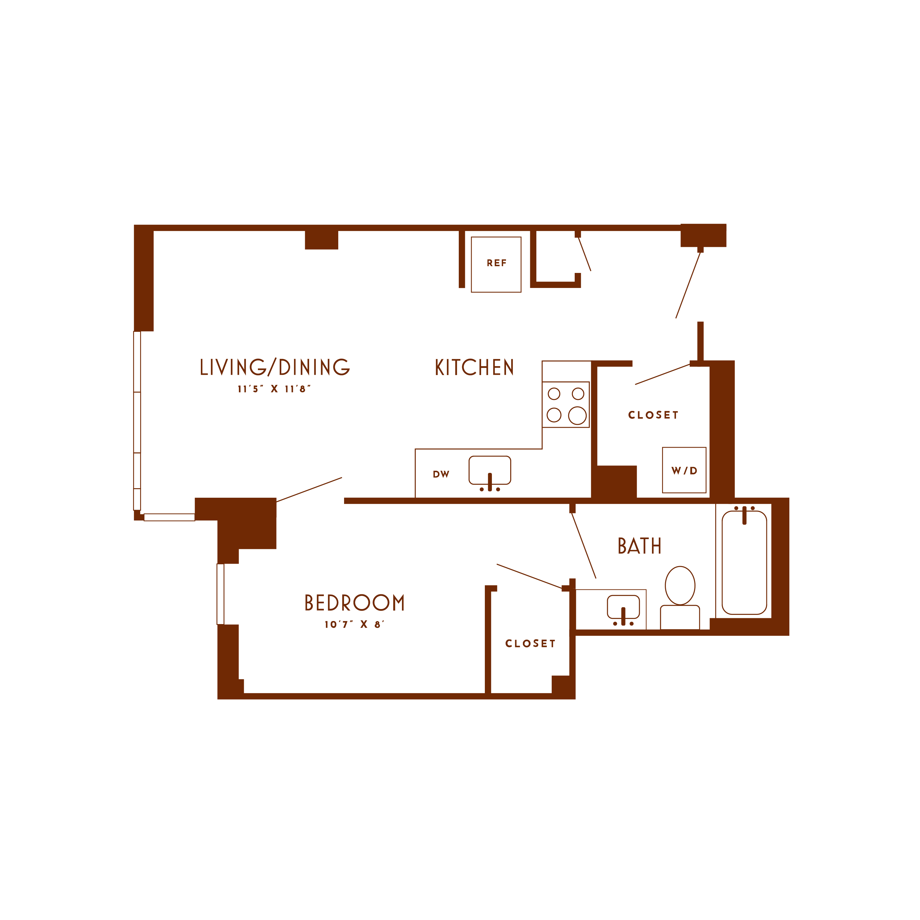Floor plan image of unit 711